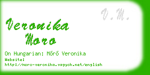 veronika moro business card